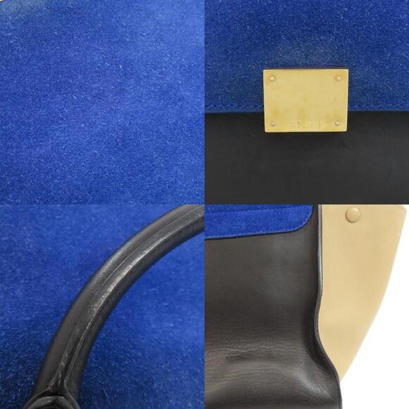 CELINE Trapeze Handbag in Calf Suede - Picture 8 of 11